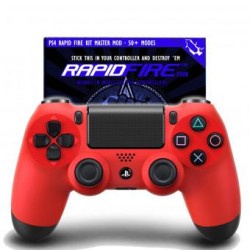 Control Rapid Fire Ps4 Original + Rapidfire Master Mod 50 Rojo