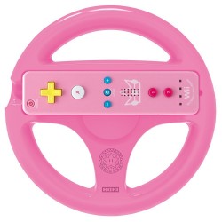 Volante Wii Wheel Mario Kart 8 Rosa Hori Original