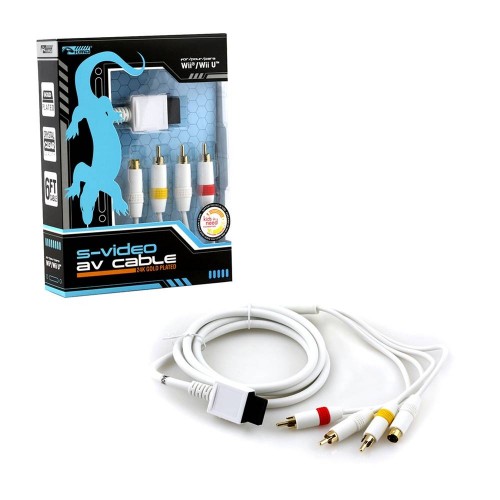 Cables Av S-video Para Nintendo Wii/u Chapa Oro Original Kmd