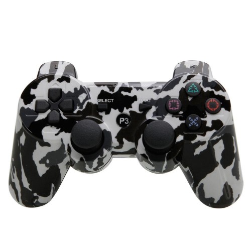 Control Inalambrico Blanco Ps3 Vibración Camo Camuflaje Dualshock3