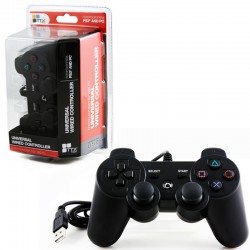Control Alámbrico Ps3 Y Pc Con Vibración Similar Dualshock3 Negro Control Alámbrico Ps3 Y Pc Con Vibración Similar Dualshock3 Negro