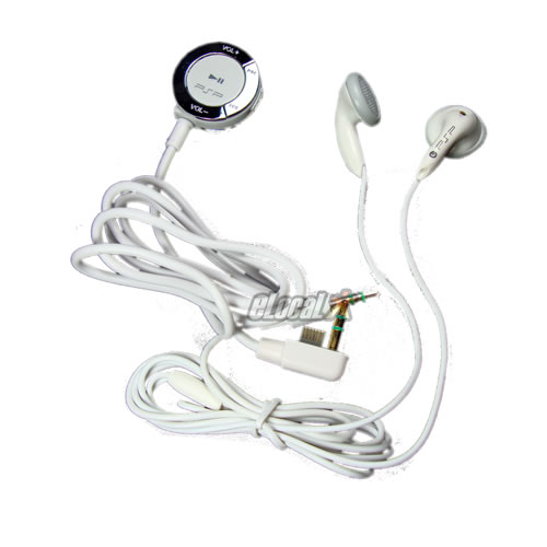 Audifonos para PSP Slim Blanco con control remoto Accesorios