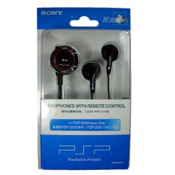 Audifonos para PSP Slim Negro con control remoto Accesorios