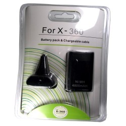 Bateria Control Xbox 360 con Cargador USB Negro Bateria Control Xbox 360 con Cargador USB Negro