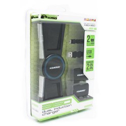 Base De Carga Y 2 Baterias Para Xbox 360 Negra Original Kmd Base De Carga Y 2 Baterias Para Xbox 360 Negra Original Kmd