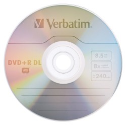 DVD+R DL 8.5Gb 8X 15 Minutos Verbatim DVD+R DL 8.5Gb 8X 15 Minutos Verbatim