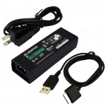 Cargador De Pared Psp Go + Cable De Datos Usb Cargador De Pared Psp Go + Cable De Datos Usb