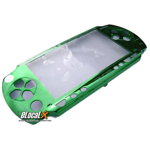 Faceplate Caratula PSP Cromo-Verde Tunning