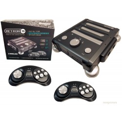 RetroN 3 Consola de videojuegos 3 en 1 NES SNES Genesis Negro
